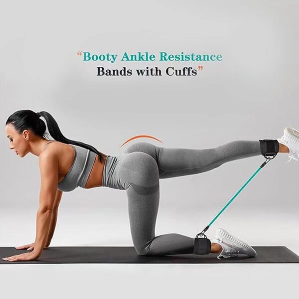Ankle Strap Resistance Bands Hip Leg Strength Pull Rope Fitness Elastic Training Home Yoga Pilate Crossfit Workout Gym Equipment - Image 3