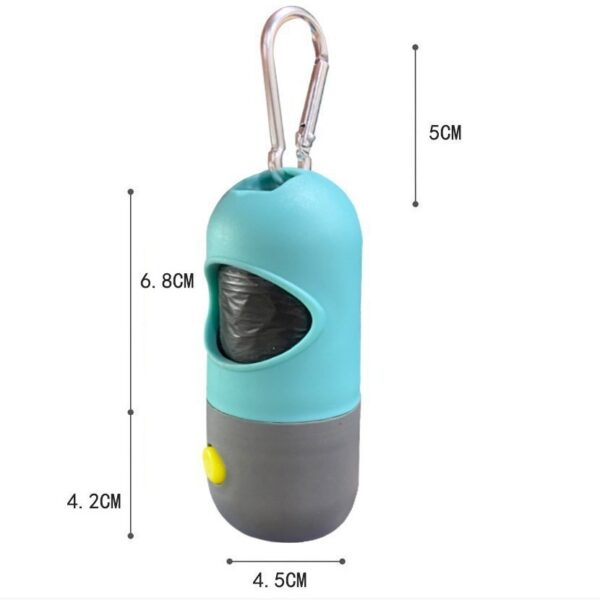Led Light Pet Waste Bag Dispenser For Dogs Cats Dog Poop Scooper Bags Waste Bags Holder Dispensers Pet Clean Accessories - Image 3